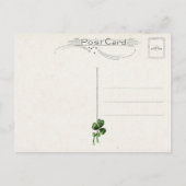 ヴィンテージ賛美アイルランドの風光明媚な城風景 ポストカード (裏面)