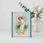 ヴィンテージ賛美イースターグリーティングエンジェル ポストカード (スタンド正面)