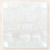 ヴィンテージ賛美ズ・オブ・マグロ・フリート(Groix) ガラスコースター (裏面)