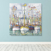 ヴィンテージ賛美ズ・オブ・マグロ・フリート(Groix) キャンバスプリント (インサイチュ (ウッドフロア))