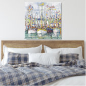 ヴィンテージ賛美ズ・オブ・マグロ・フリート(Groix) キャンバスプリント (インサイチュ (寝室))