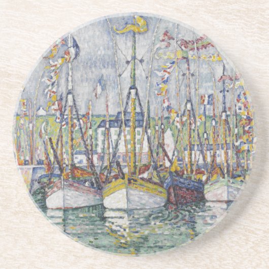 ヴィンテージ賛美ズ・オブ・マグロ・フリート(Groix) コースター (正面)