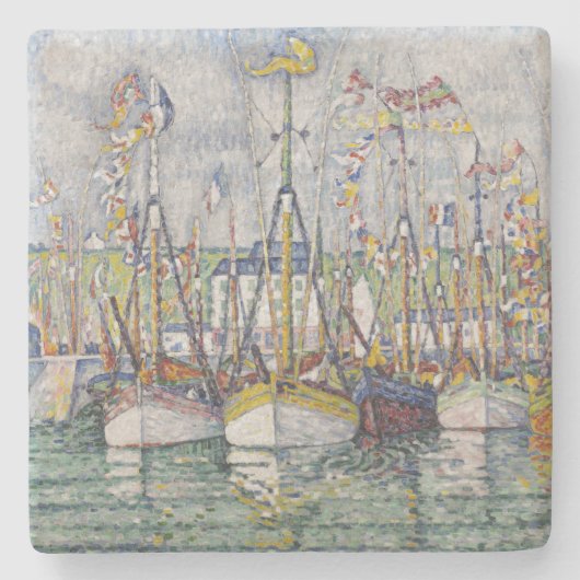 ヴィンテージ賛美ズ・オブ・マグロ・フリート(Groix) ストーンコースター (正面)