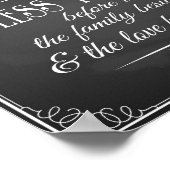 ヴィンテージ賛美チョーク結婚ボードプリント ポスター (角)