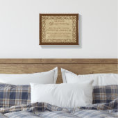 ヴィンテージ賛美バロック手洗い伸張 キャンバスプリント (インサイチュ (寝室))