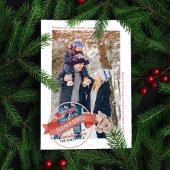 ヴィンテージ赤いそりライドの1枚の写真 シーズンカード