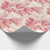 ヴィンテージ赤いトゥイルドジョイ ラッピングペーパー (角)