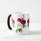 ヴィンテージ赤いバラの花 – タイムレスエレガンス モーフィングマグカップ (正面左)