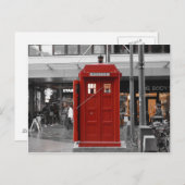 ヴィンテージ赤い交番,グラスゴー,スコットランド。 ポストカード (正面/裏面)