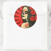 ヴィンテージ赤い死んだ少女の日 ラウンドシール (バッグ)