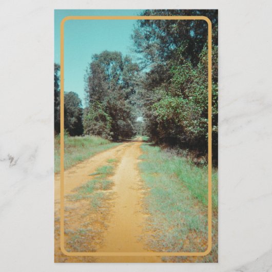 ヴィンテージ赤い汚れパスひな形 便箋 (正面)