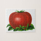 ヴィンテージ赤い熟したトマト、野菜と果物 ジグソーパズル (横)