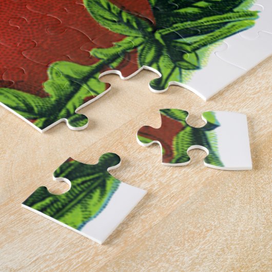 ヴィンテージ赤い熟したトマト、野菜と果物 ジグソーパズル (側面)