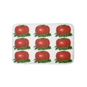 ヴィンテージ赤い熟したトマト、野菜と果物 バスマット (正面)