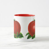 ヴィンテージ赤い熟したトマト、野菜と果物 マグカップ (中央)