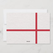 ヴィンテージ赤い緑のギフトボウフォトメリークリスマス シーズンカード (裏面)