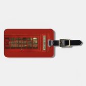ヴィンテージ赤い電話ボックス ラゲッジタグ (正面横)