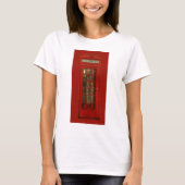 ヴィンテージ赤い電話ボックス Tシャツ (正面)