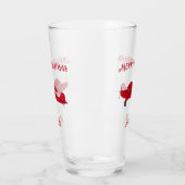 ヴィンテージ赤い飛行機メリークリスマスプレゼントソーダジャー タンブラーグラス (左)