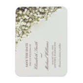 ヴィンテージ赤ちゃんの息の結婚式は日付を保存 マグネット (縦)