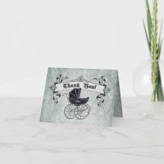 ヴィンテージ赤ちゃんシャワーありがとうノートカードII サンキューカード