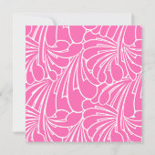 ヴィンテージ赤ちゃんシャワーアールヌーボーフローラルパターン 招待状 (裏面)