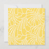 ヴィンテージ赤ちゃんシャワーアールヌーボーフローラルパターン 招待状 (裏面)