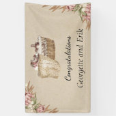 ヴィンテージ赤ちゃんシャワーバナー 横断幕 (縦)