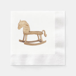 ヴィンテージ赤ちゃんシャワーペーパーナプキン 縁ありカクテルナプキン