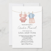 ヴィンテージ赤ちゃん服ボホジェンダーの公開 招待状 (正面)