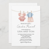 ヴィンテージ赤ちゃん服ボホジェンダーの公開 招待状 (正面/裏面)