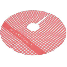 ヴィンテージ赤と白ギンガムプラッパーソナライズされたド