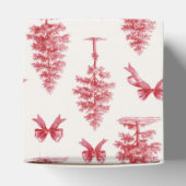 ヴィンテージ赤と白クリスマスプレゼント フェイバーボックス (上部)