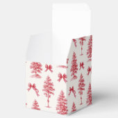 ヴィンテージ赤と白クリスマスプレゼント フェイバーボックス (オープン)