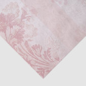 ヴィンテージ赤と白ダマスクストライプオンサテン 薄葉紙 (詳細)