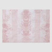 ヴィンテージ赤と白ダマスクストライプオンサテン 薄葉紙 (正面)