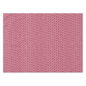 ヴィンテージ赤と白フローラ テーブルクロス (正面(横))