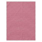 ヴィンテージ赤と白フローラ テーブルクロス (正面)