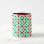 ヴィンテージ赤と緑 マグカップ (中央)