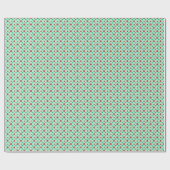 ヴィンテージ赤と緑 ラッピングペーパー (フラット)