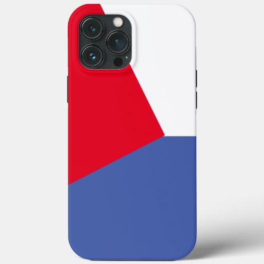 ヴィンテージ赤と青のシンプルColorブロック Case-Mate iPhoneケース (裏面)