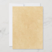 ヴィンテージ赤と黄色のバラの写真の保存日付 セーブザデート (裏面)