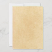 ヴィンテージ赤と黄色のブライダルシャワーへの招待 招待状 (裏面)