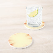 ヴィンテージ赤と黄色の日が差すこと コースター (側面)