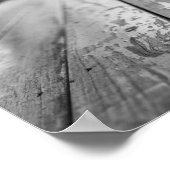 ヴィンテージ赤と黒素朴のローラースケート ポスター (角)