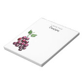 ヴィンテージ赤インスパイアワインブドウかわいいブドウ園 ノートパッド (回転)