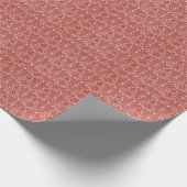 ヴィンテージ赤パターン ラッピングペーパー (角)