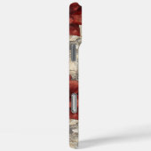 ヴィンテージ赤パーソナライズされたと白のクリスマスフローラ Case-Mate iPhoneケース (裏面 / 右)