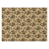 ヴィンテージ赤ブドウのブドウのパターン テーブルクロス (正面(横))