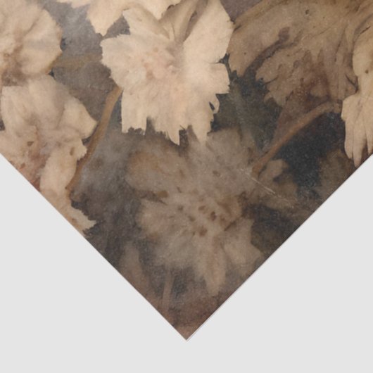 ヴィンテージ赤ポピー植物性エフエメラデクページ 薄葉紙 (詳細)